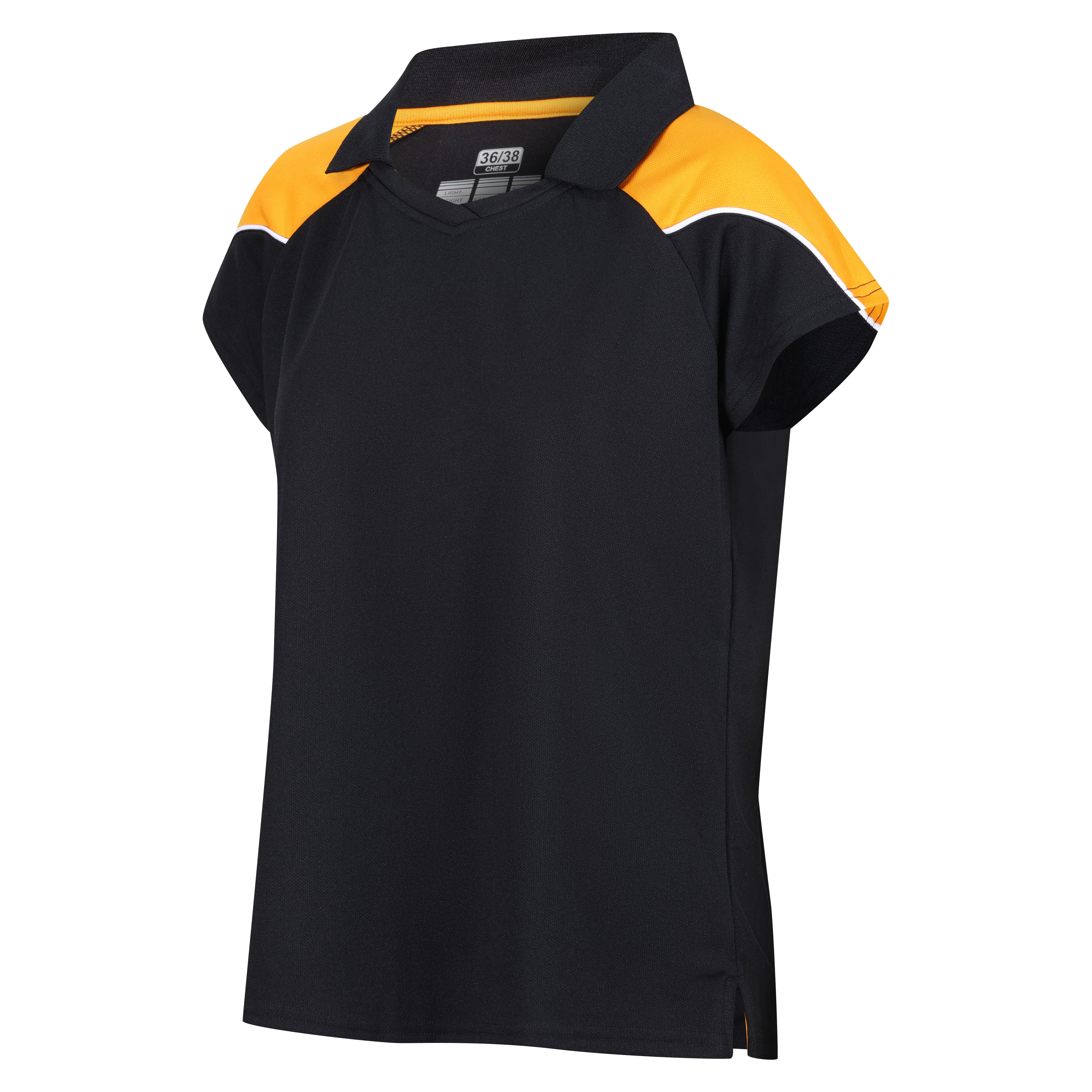 Igen Female Polo - Black/Amber