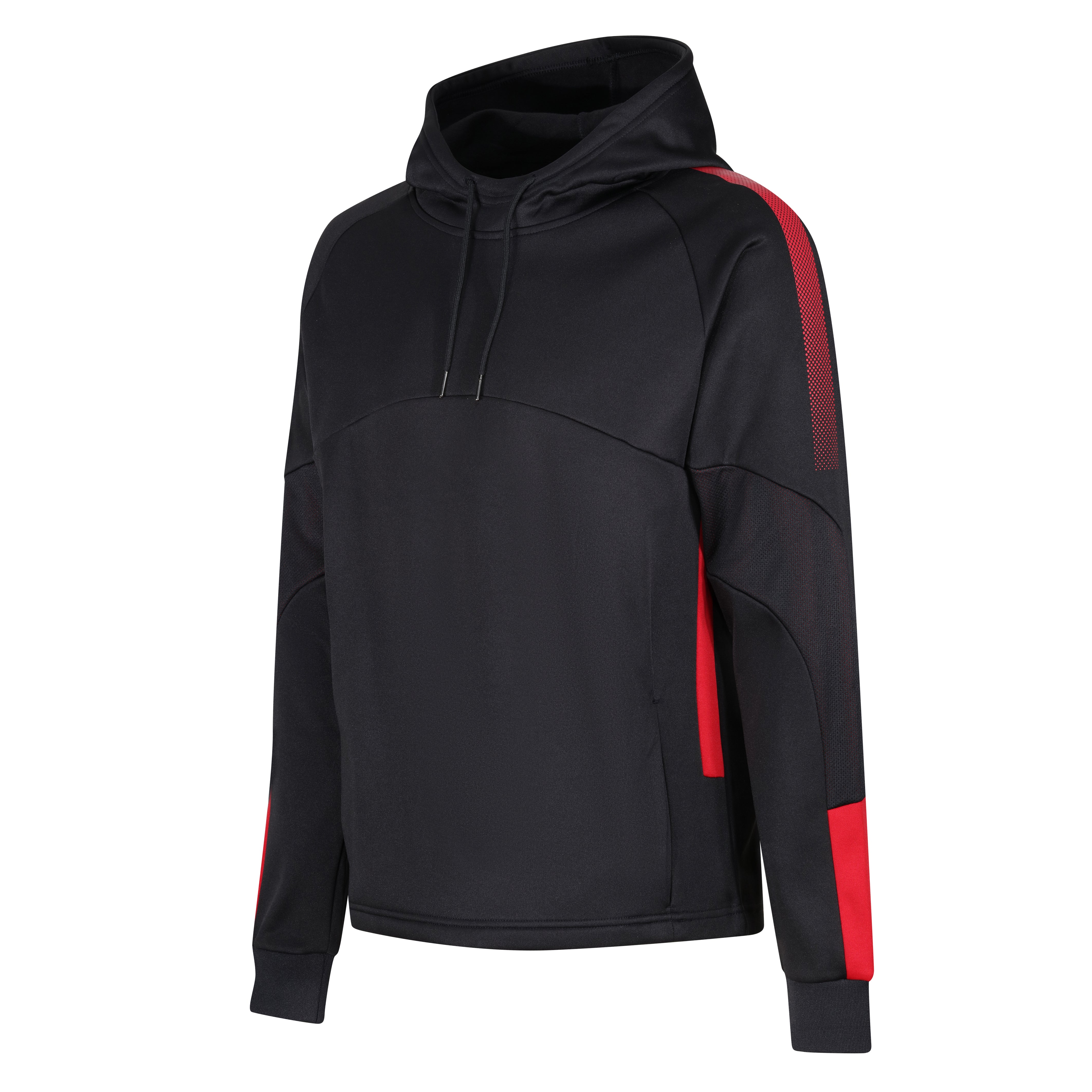 Edge PRO Technical Poly Hoodie - Black/Red