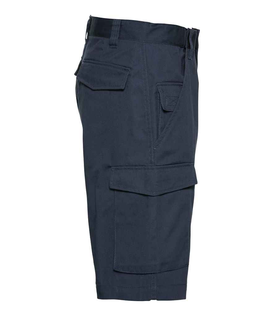 Russell Athletic Workwear Poly/Cotton Shorts - French Navy