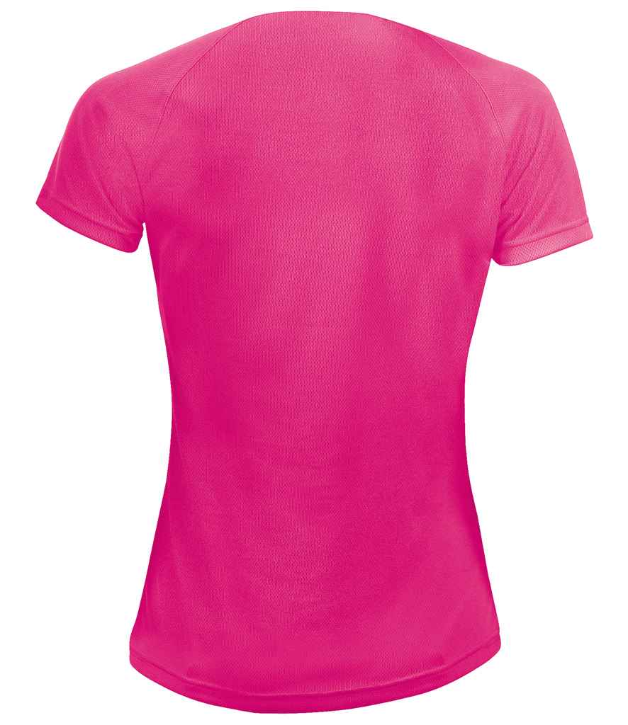 SOL'S Ladies Sporty Performance T-Shirt - Neon Pink