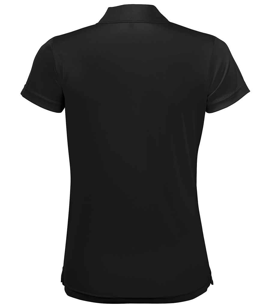 SOL'S Ladies Performer Piqué Polo Shirt - Black