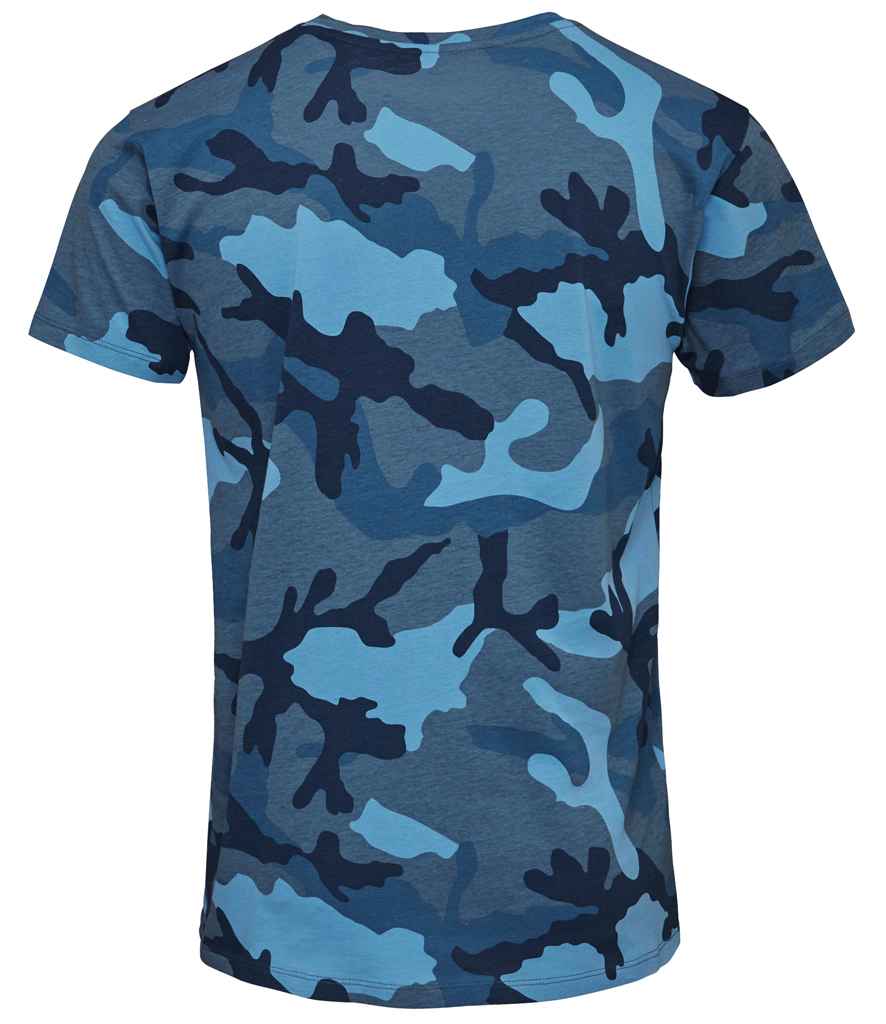 SOL'S Camo T-Shirt - Blue Camo