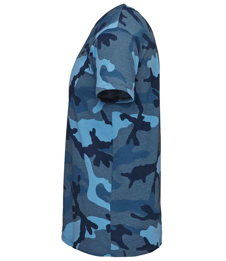 SOL'S Camo T-Shirt - Blue Camo