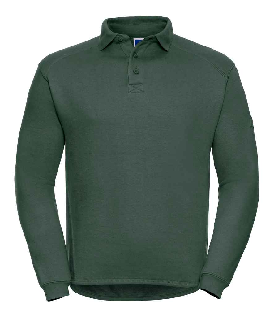 Russell Athletic Heavy Duty Collar Sweatshirt - Bottle Green