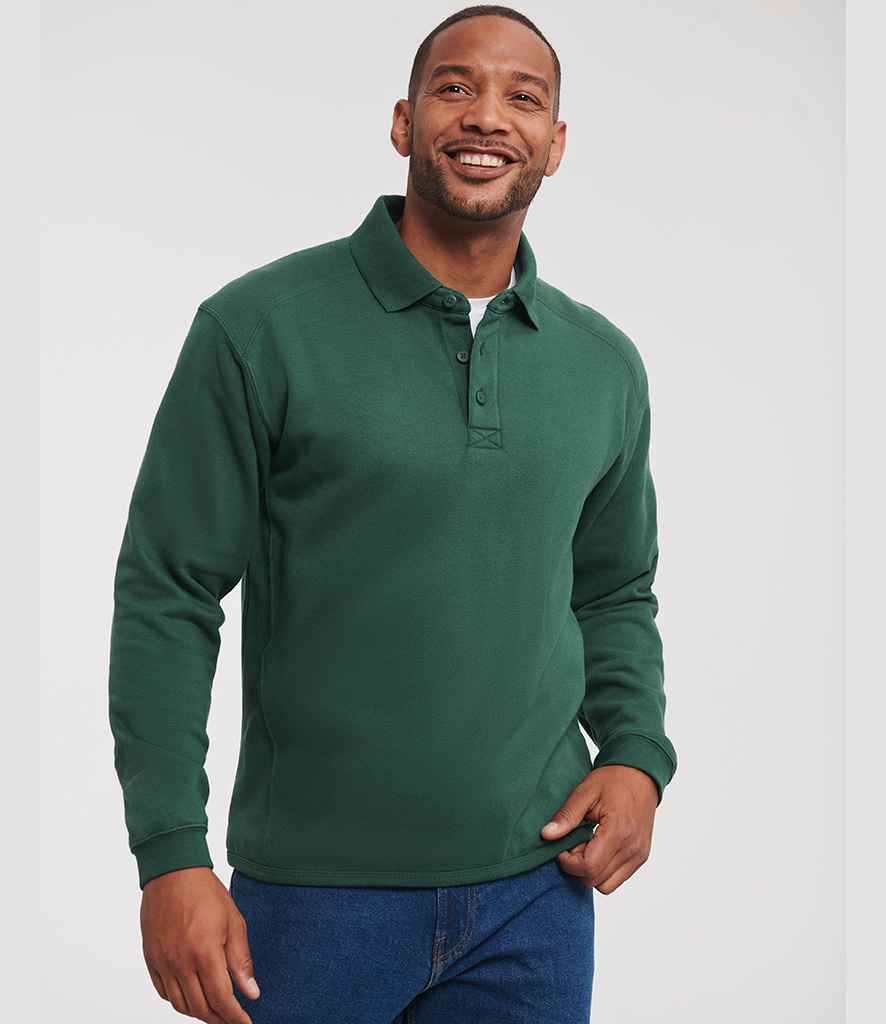 Russell Athletic Heavy Duty Collar Sweatshirt - Bottle Green