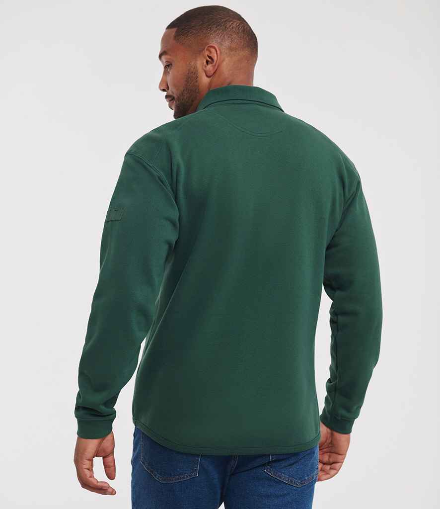 Russell Athletic Heavy Duty Collar Sweatshirt - Bottle Green