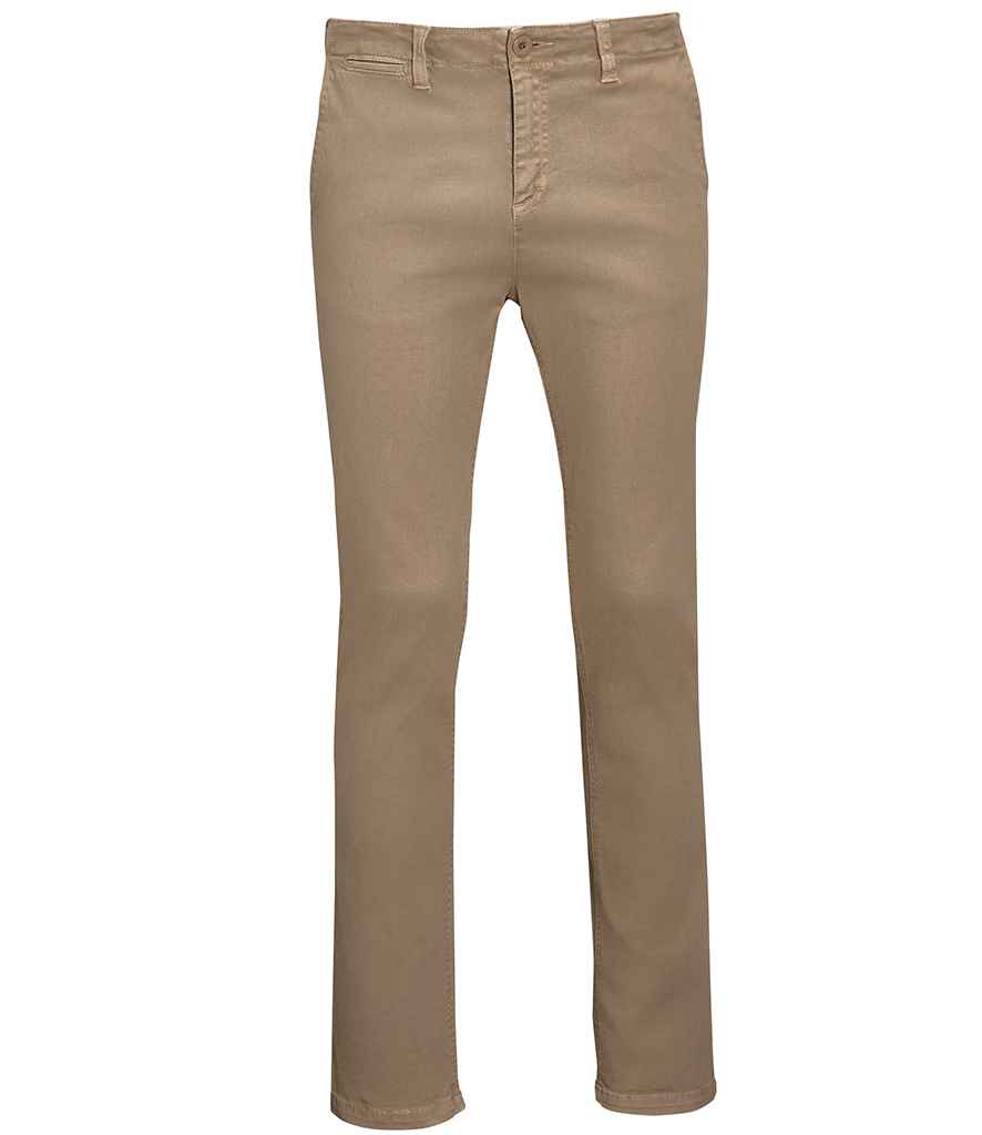 SOL'S Jules Chino Trousers - Chestnut