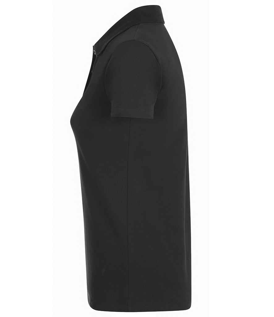 SOL'S Ladies Phoenix Piqué Polo Shirt - Black