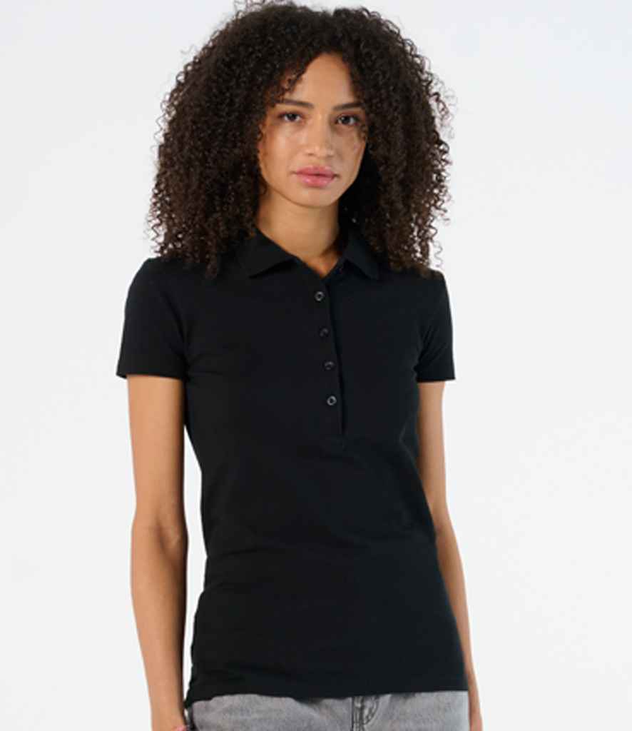 SOL'S Ladies Phoenix Piqué Polo Shirt - Black