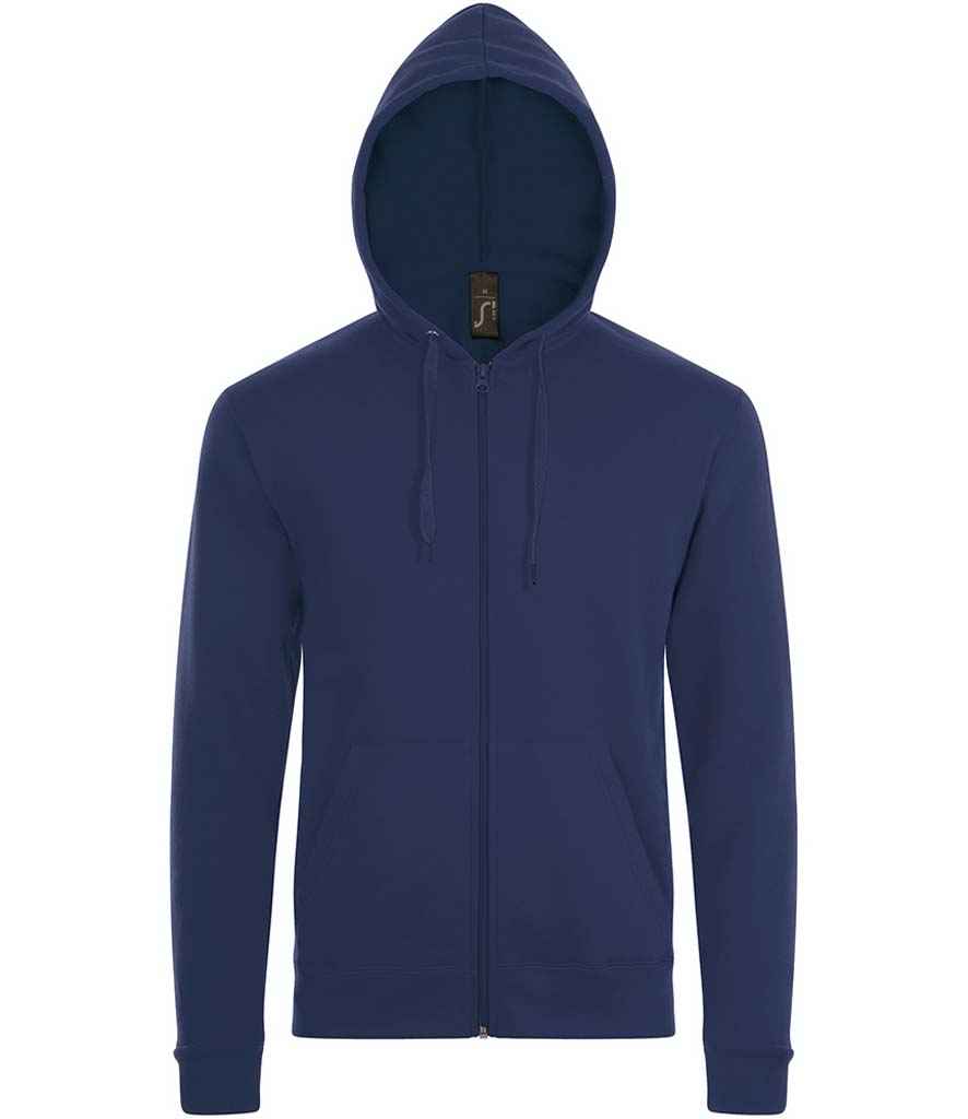 SOL'S Stone Zip Hooded Sweatshirt - French Navy