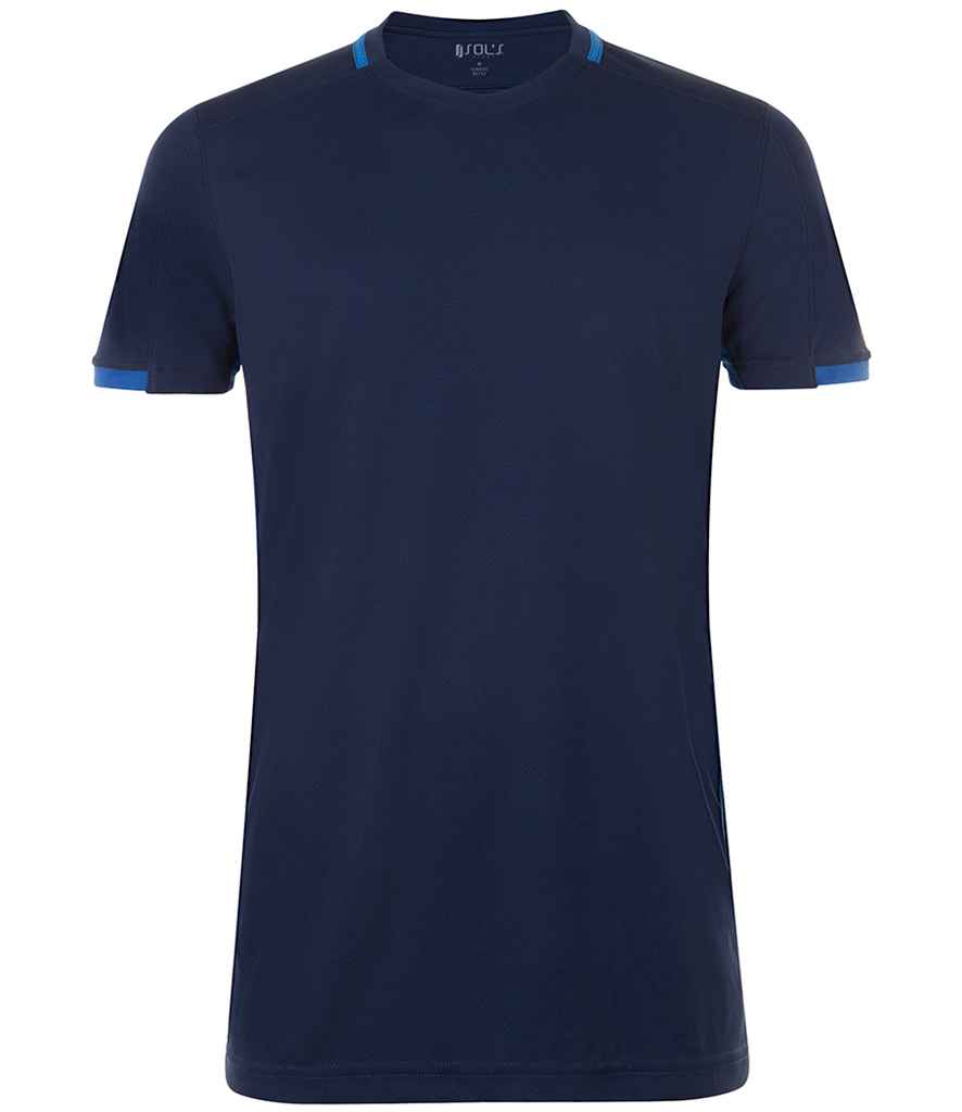 SOL'S Classico Contrast T-Shirt - French Navy/Royal Blue