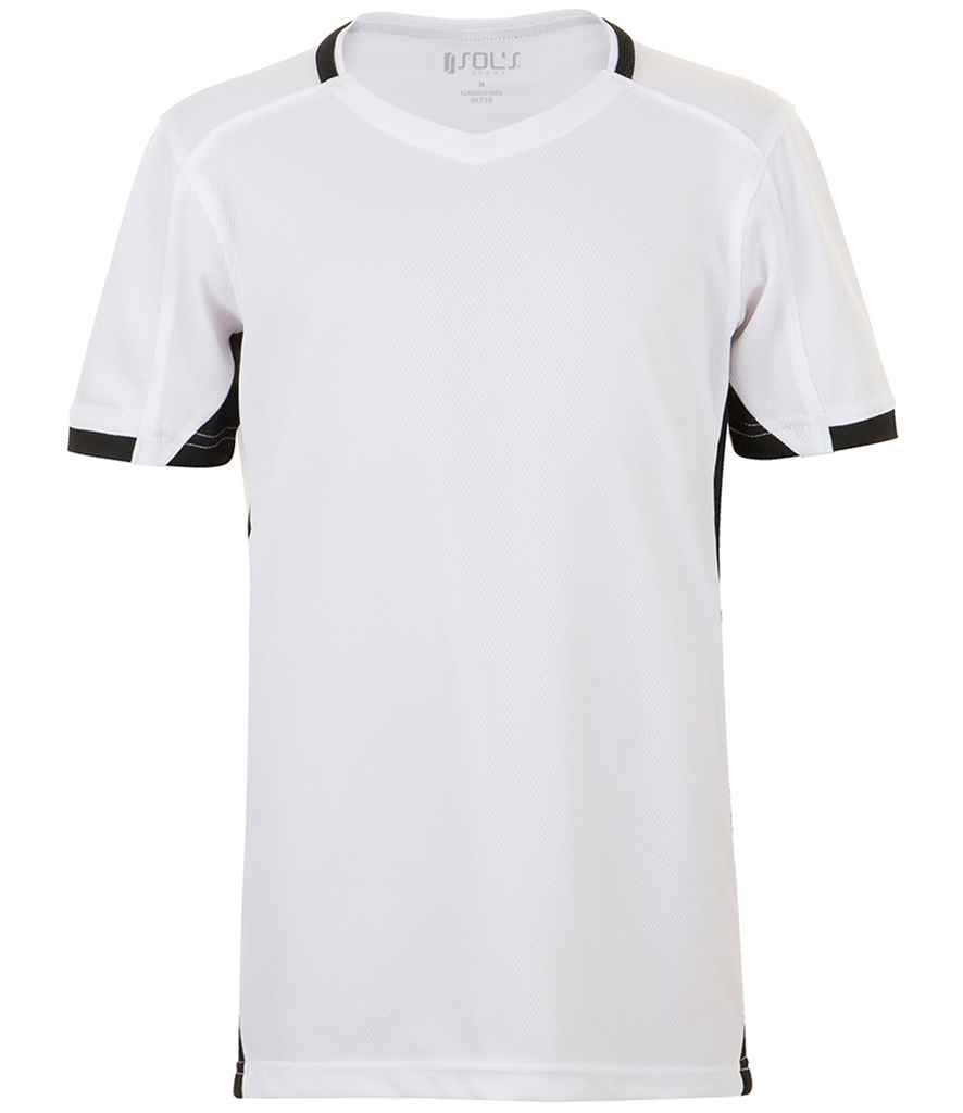 SOL'S Kids Classico Contrast T-Shirt - White/Black