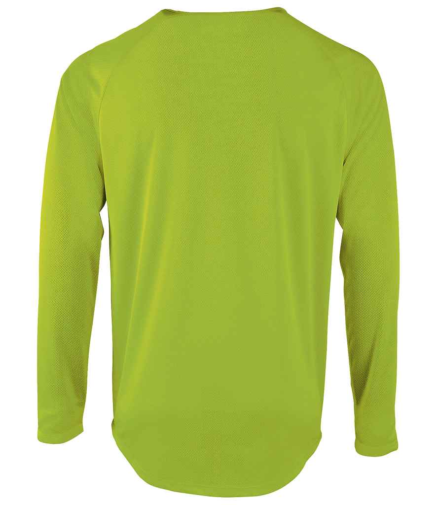 SOL'S Sporty Long Sleeve Performance T-Shirt - Neon Green