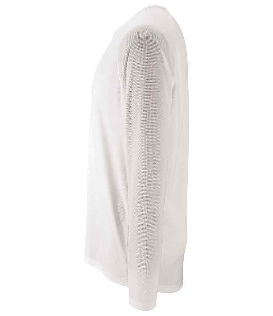 SOL'S Sporty Long Sleeve Performance T-Shirt - White