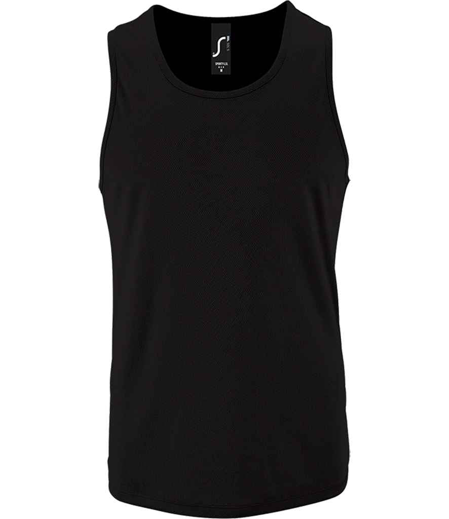 SOL'S Sporty Performance Tank Top - Black