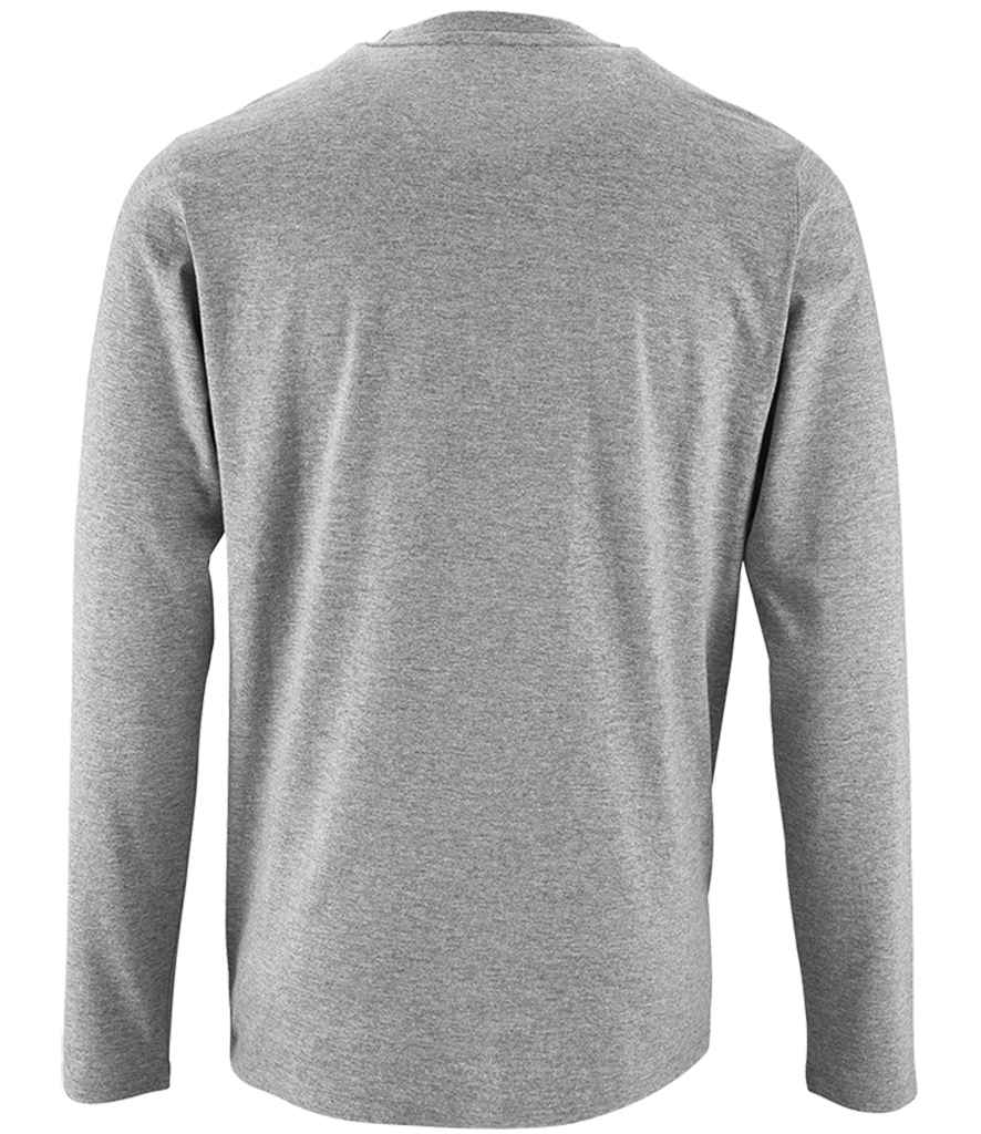 SOL'S Imperial Long Sleeve T-Shirt - Grey Marl
