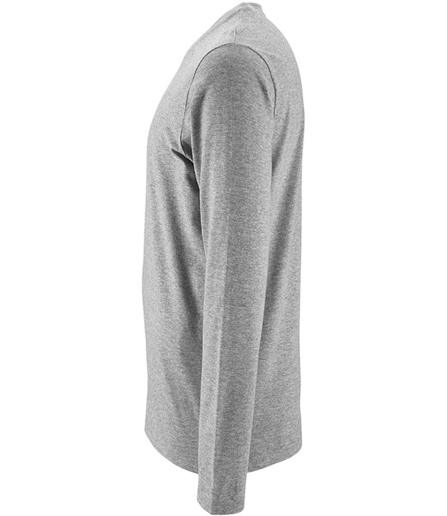 SOL'S Imperial Long Sleeve T-Shirt - Grey Marl