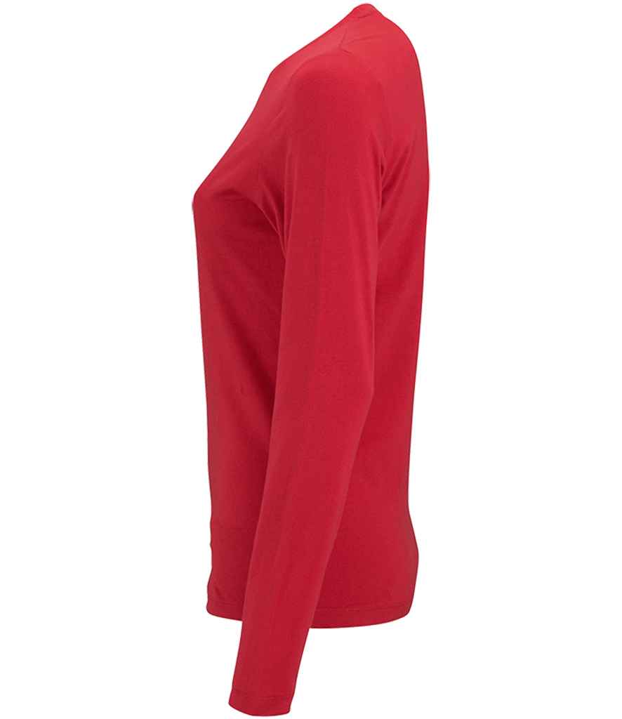 SOL'S Ladies Imperial Long Sleeve T-Shirt - Red