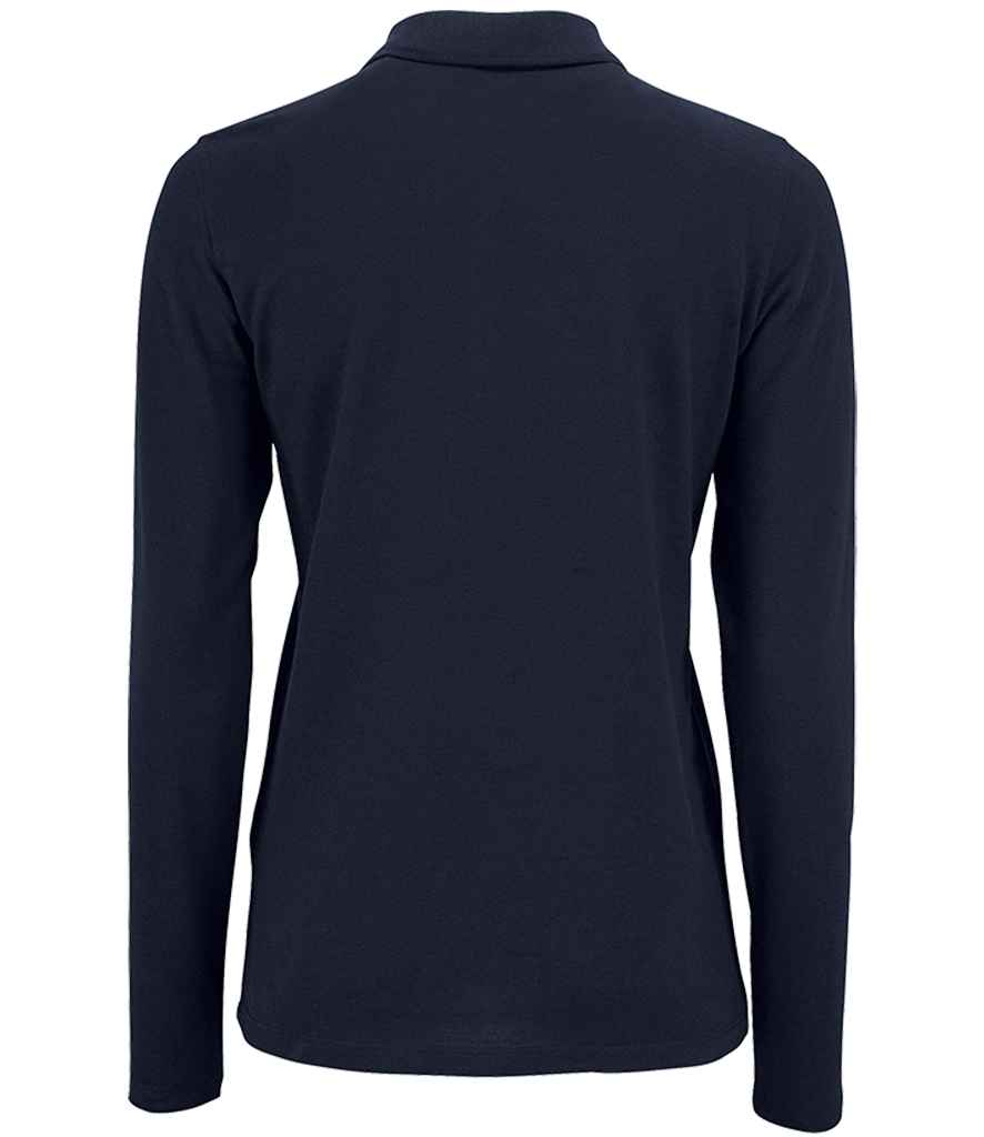 SOL'S Ladies Perfect Long Sleeve Piqué Polo Shirt - French Navy