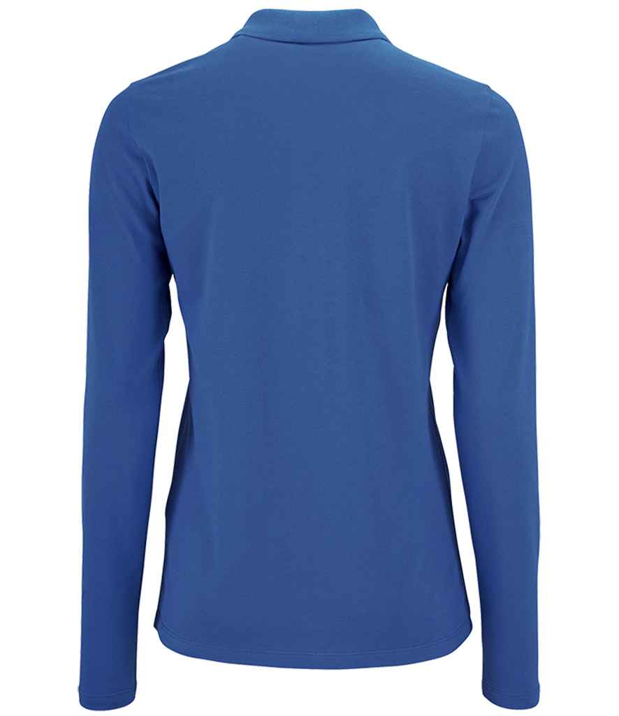 SOL'S Ladies Perfect Long Sleeve Piqué Polo Shirt - Royal Blue