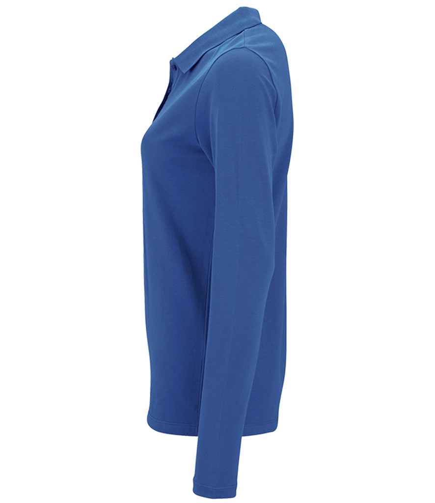 SOL'S Ladies Perfect Long Sleeve Piqué Polo Shirt - Royal Blue