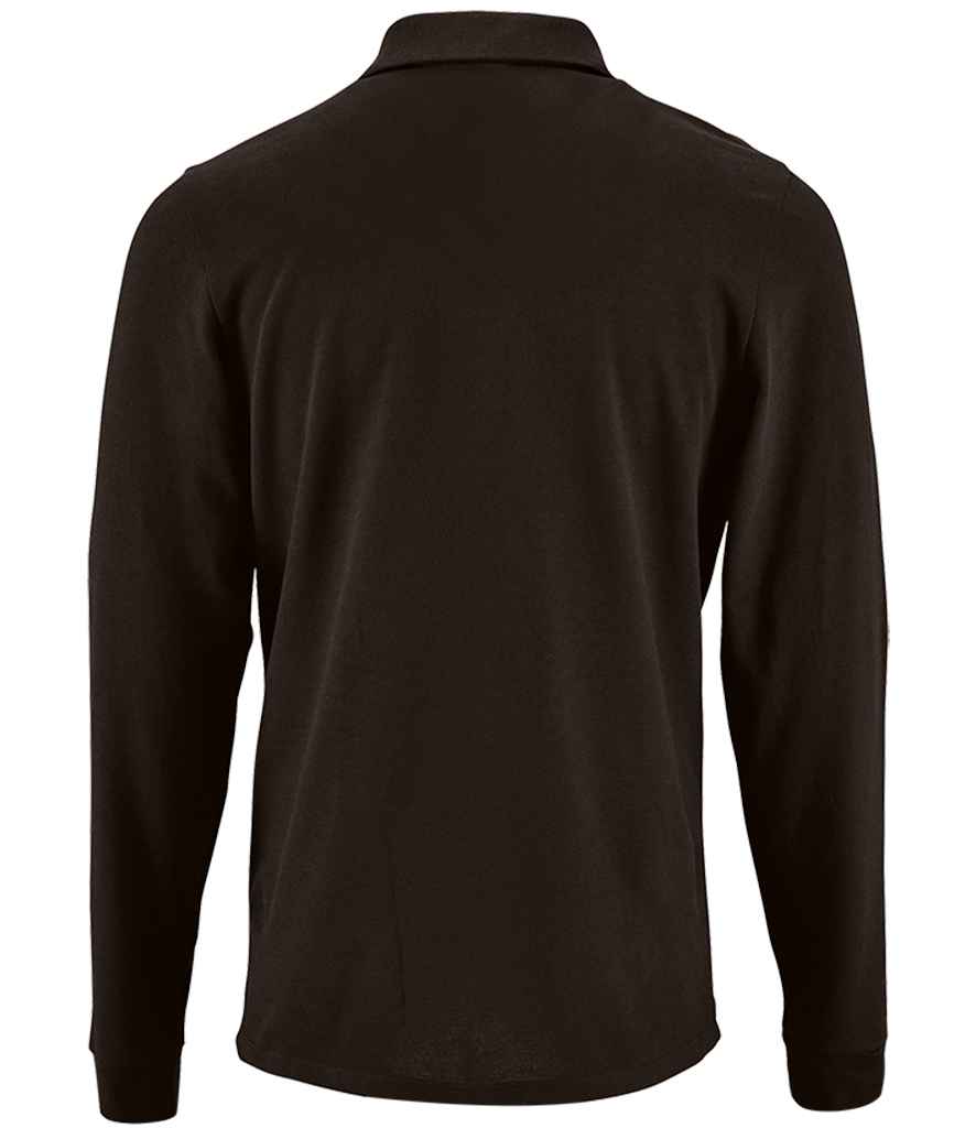 SOL'S Perfect Long Sleeve Piqué Polo Shirt - Black