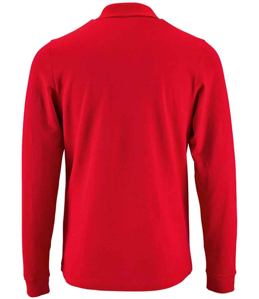 SOL'S Perfect Long Sleeve Piqué Polo Shirt - Red