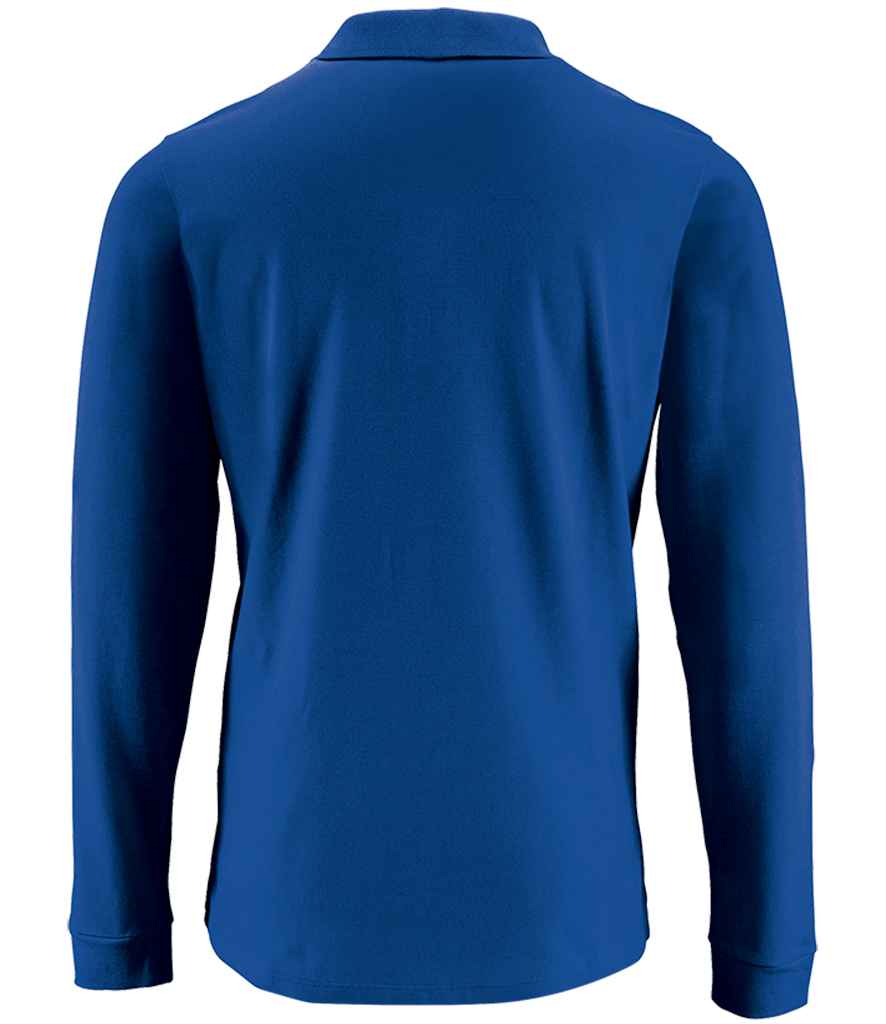 SOL'S Perfect Long Sleeve Piqué Polo Shirt - Royal Blue