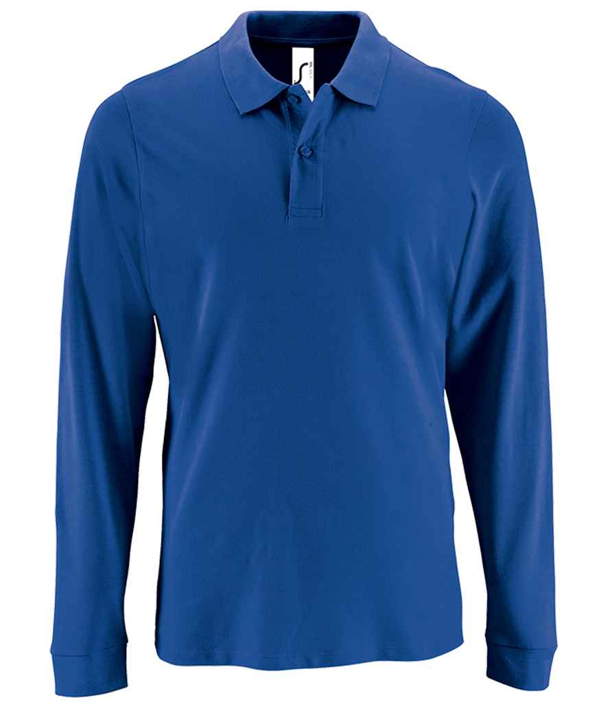 SOL'S Perfect Long Sleeve Piqué Polo Shirt - Royal Blue