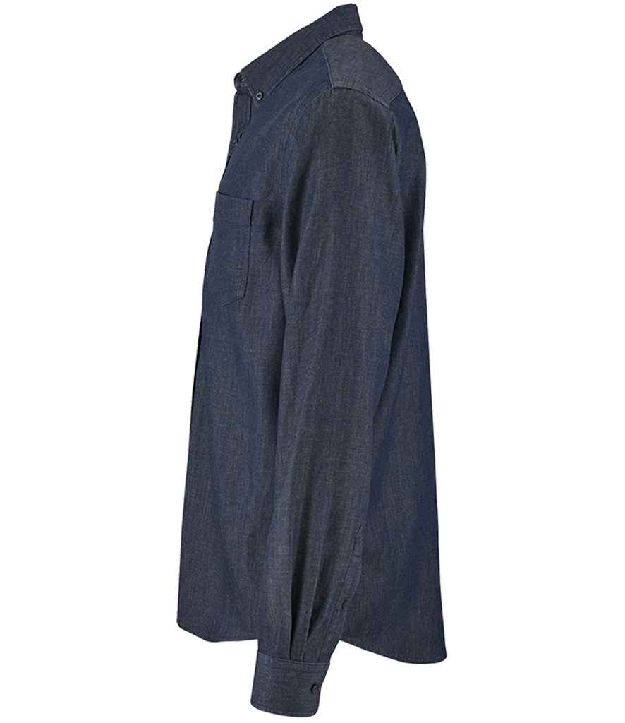 SOL'S Barry Long Sleeve Denim Shirt - Denim Brut