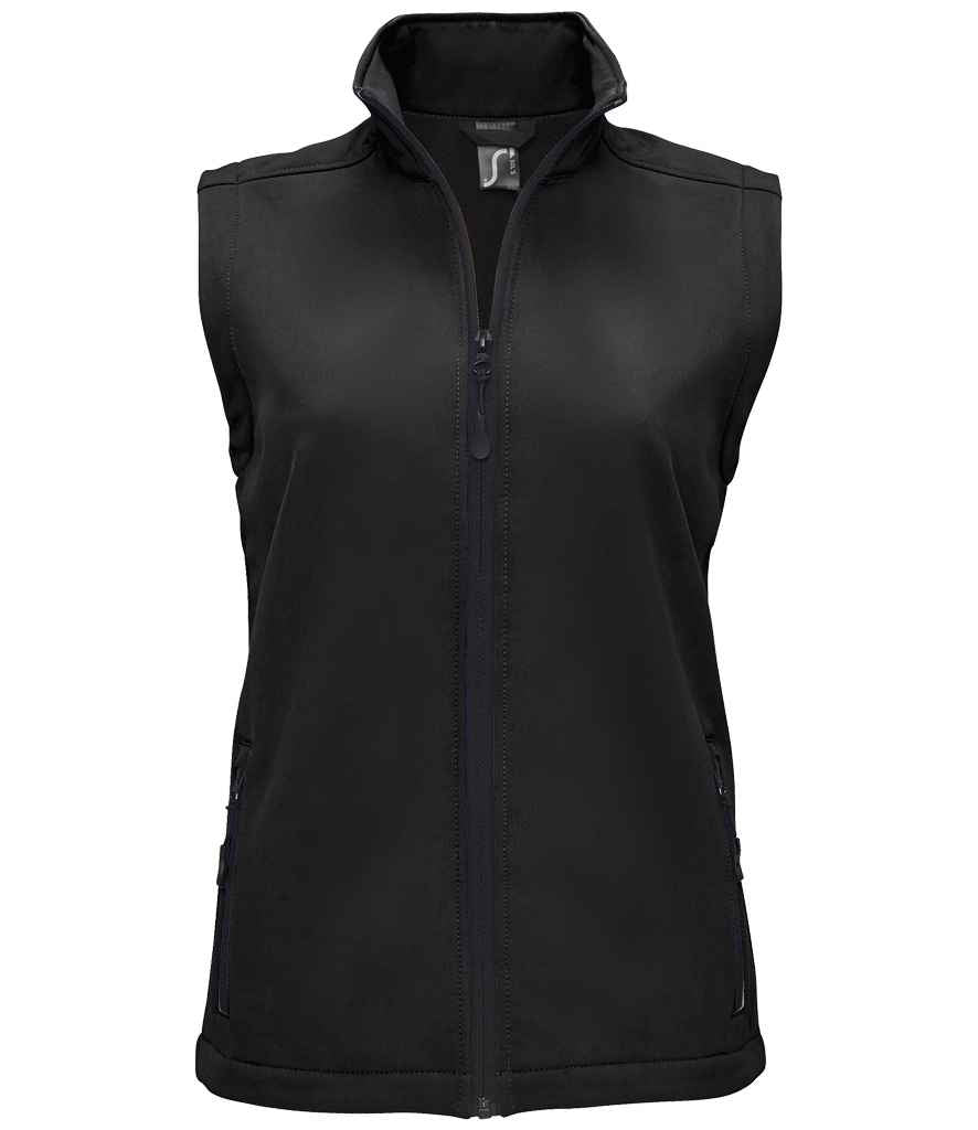 SOL'S Ladies Race Soft Shell Bodywarmer - Black