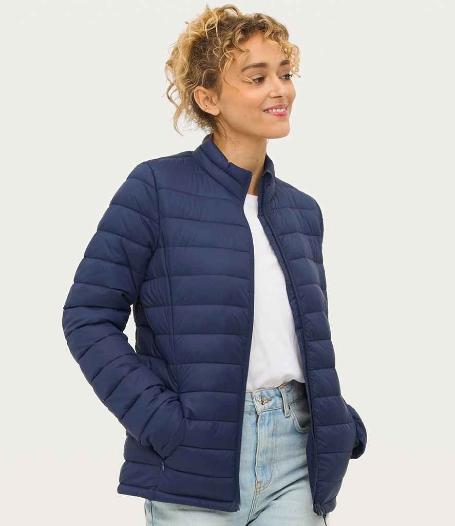SOL'S Ladies Wilson Lightweight Padded Jacket - French Navy