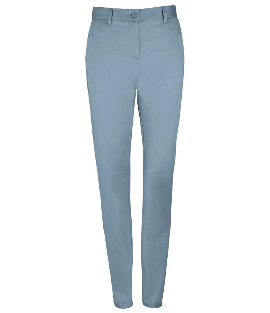 SOL'S Ladies Jared Stretch Trousers - Creamy Dark Blue