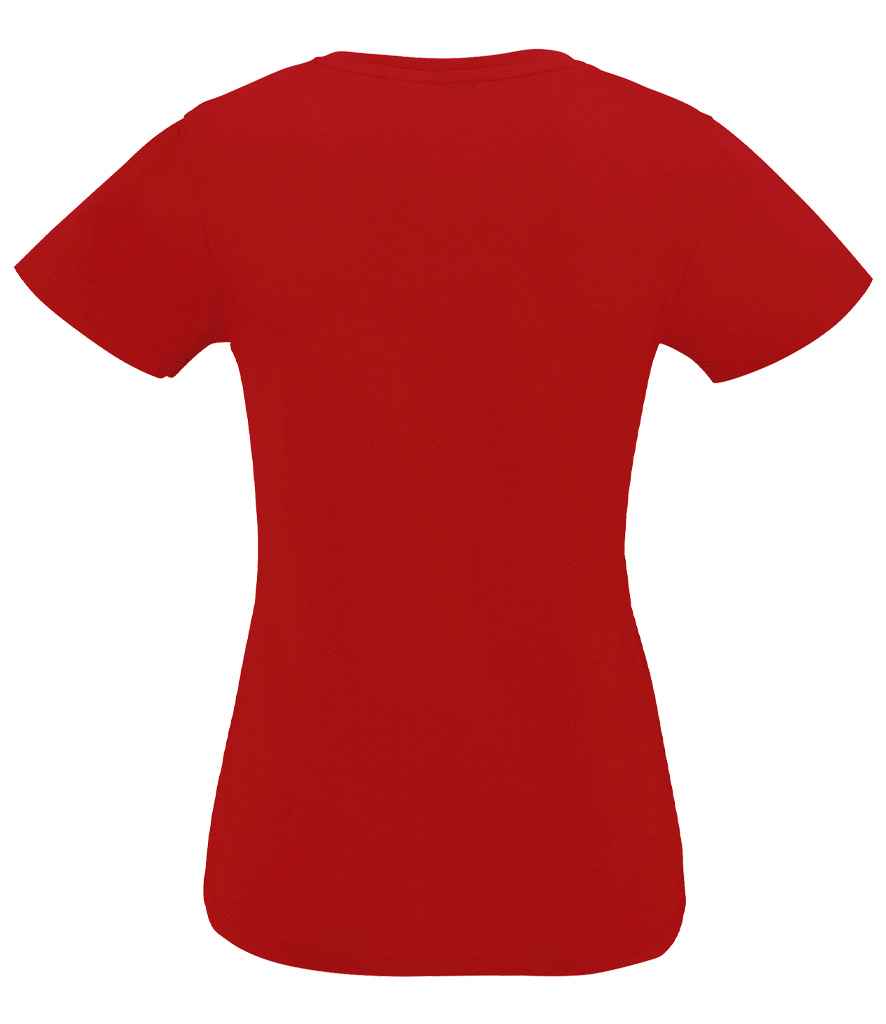 SOL'S Ladies Imperial V Neck T-Shirt - Red
