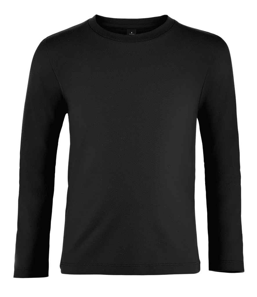 SOL'S Kids Imperial Long Sleeve T-Shirt - Deep Black