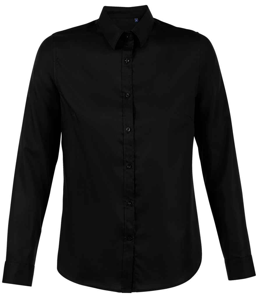 NEOBLU Ladies Blaise Long Sleeve Shirt - Deep Black