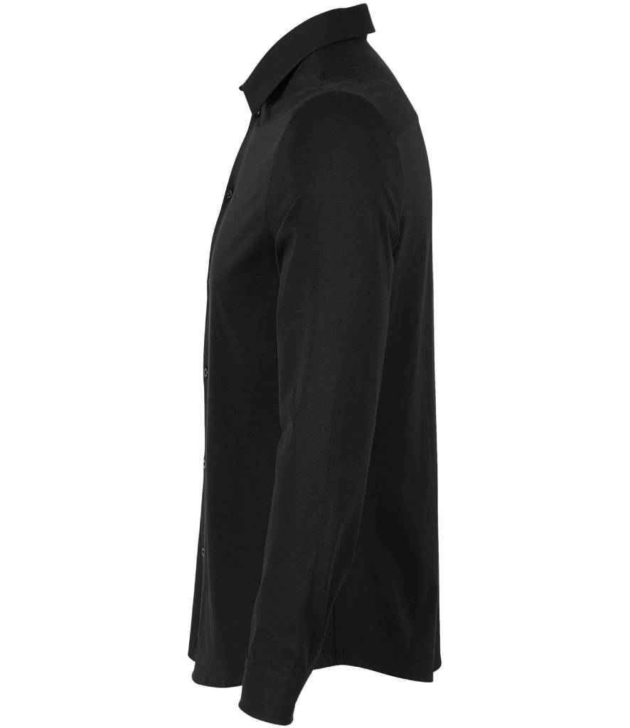 NEOBLU Balthazar Jersey Long Sleeve Shirt - Deep Black