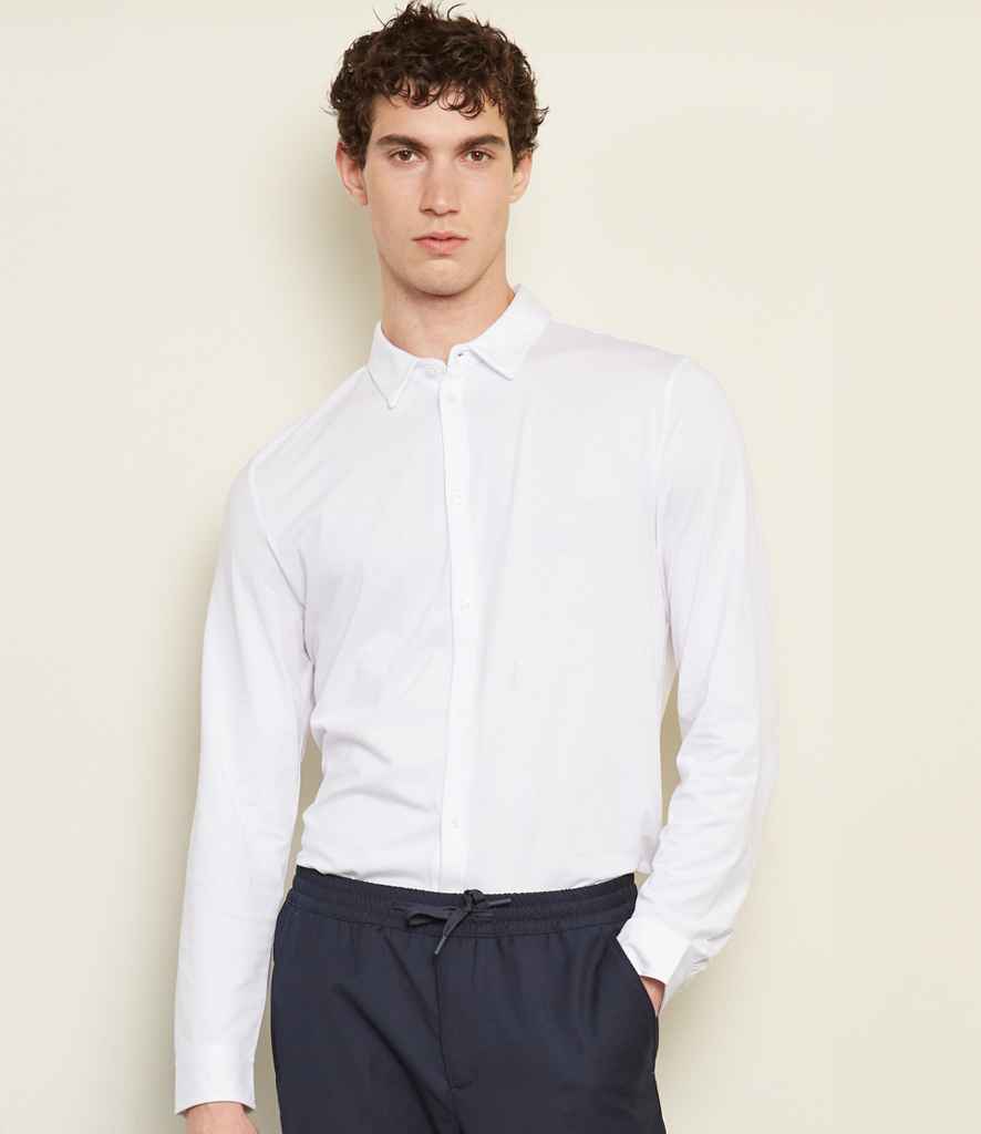 NEOBLU Balthazar Jersey Long Sleeve Shirt - Optic White