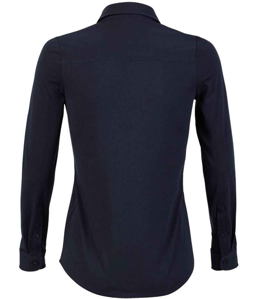NEOBLU Ladies Balthazar Jersey Long Sleeve Shirt - Night Blue