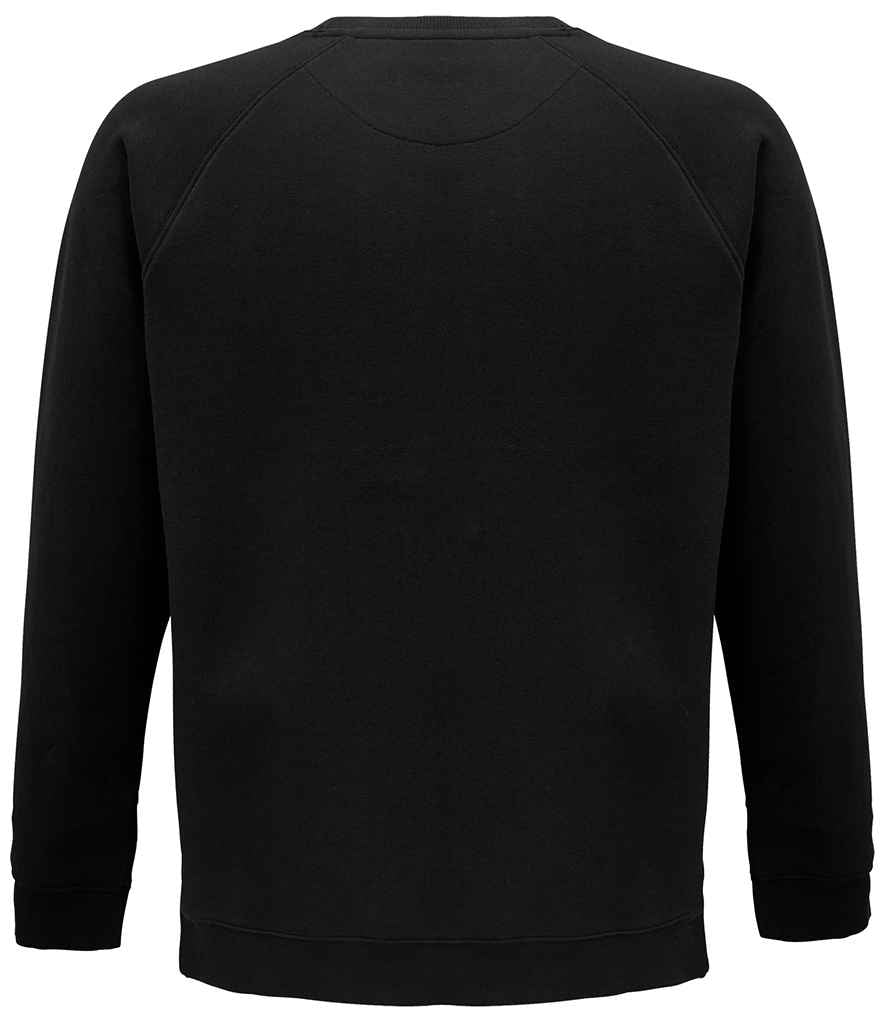 SOL'S Unisex Space Organic Raglan Sweatshirt - Black