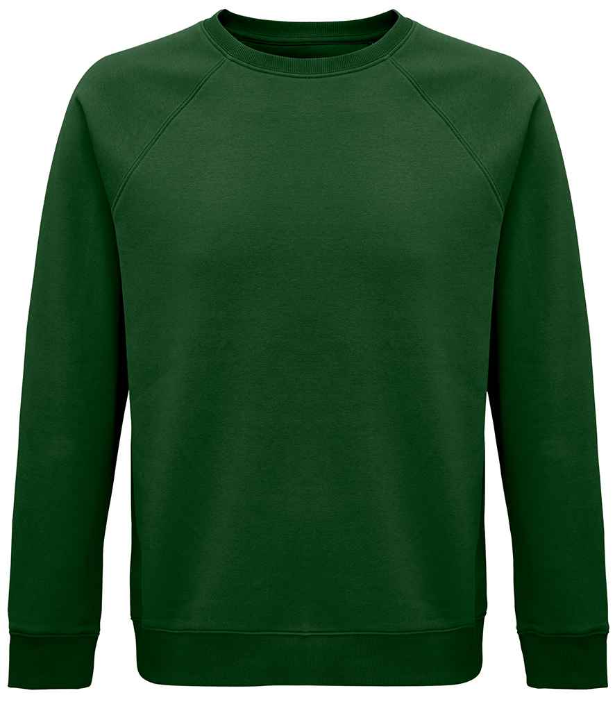 SOL'S Unisex Space Organic Raglan Sweatshirt - Bottle Green