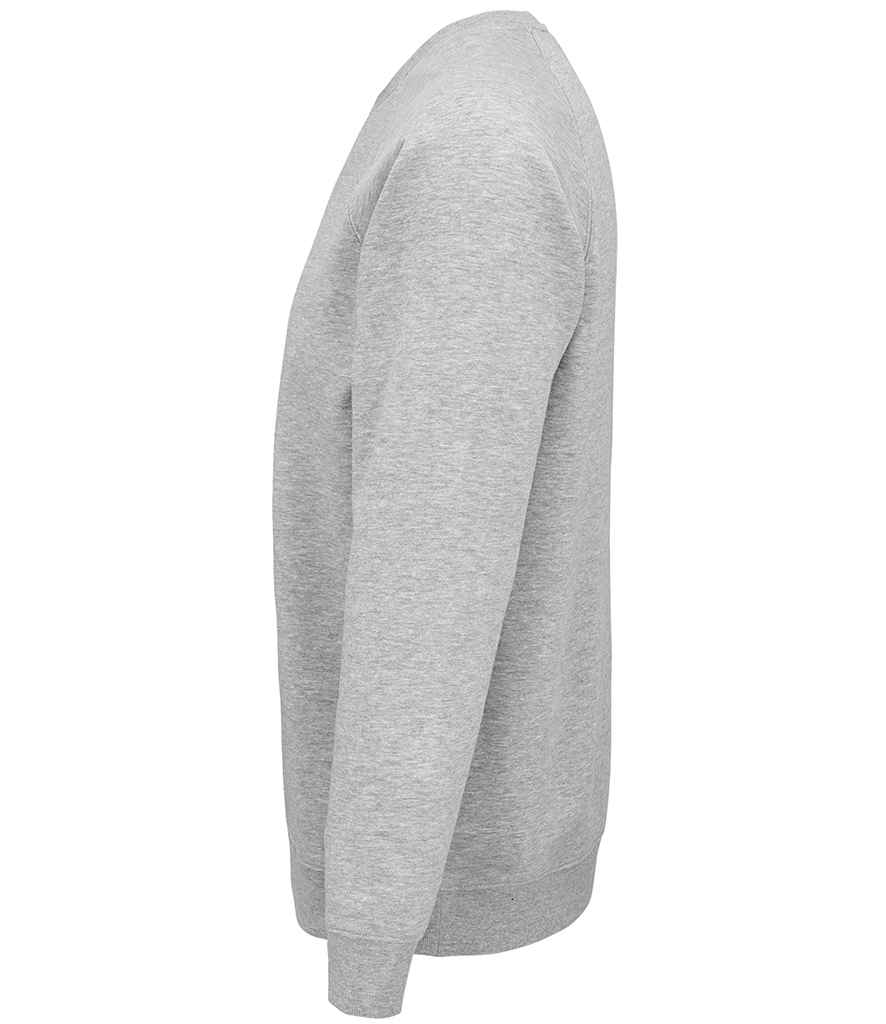 SOL'S Unisex Space Organic Raglan Sweatshirt - Grey Marl