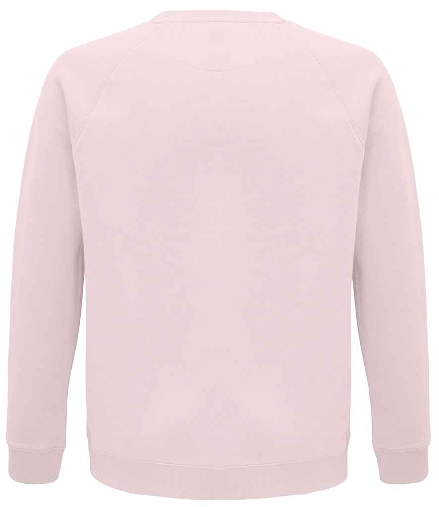 SOL'S Unisex Space Organic Raglan Sweatshirt - Pale Pink