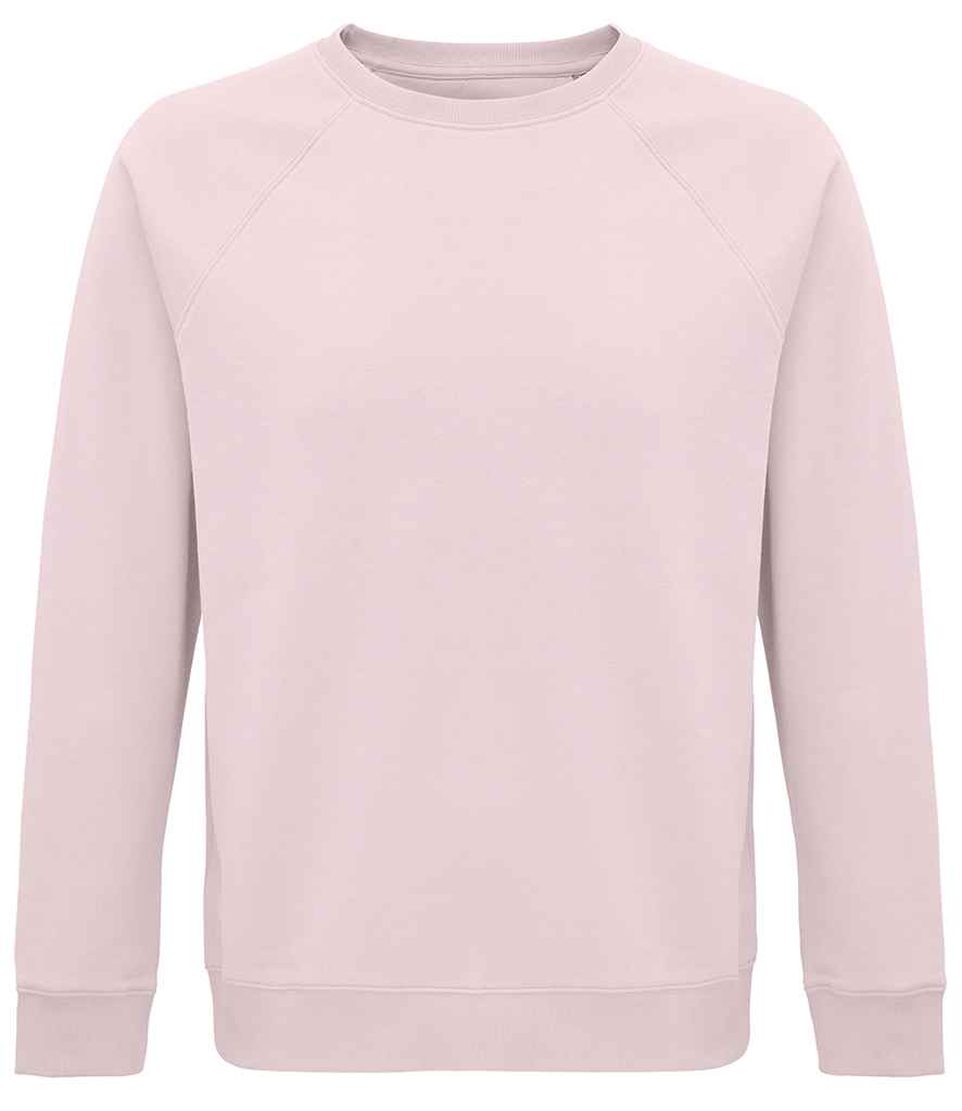 SOL'S Unisex Space Organic Raglan Sweatshirt - Pale Pink