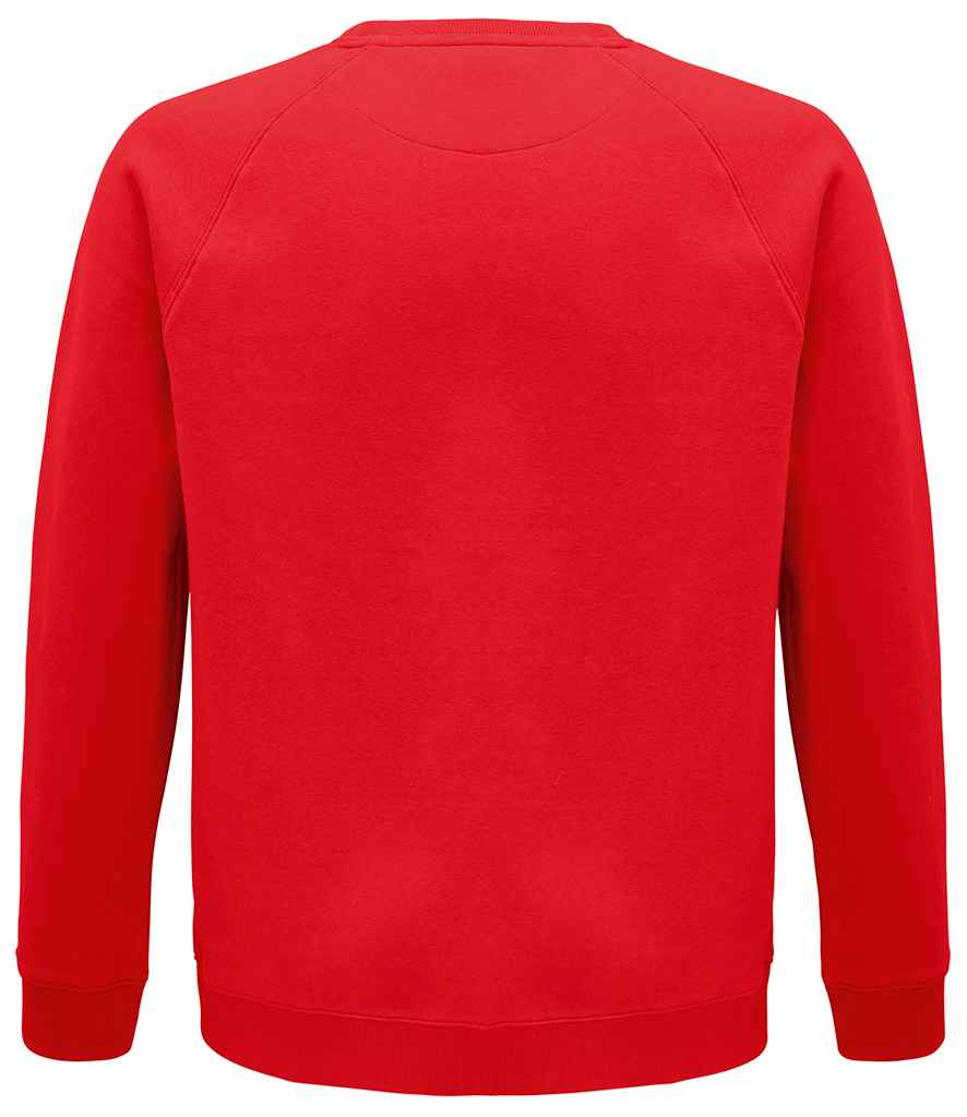 SOL'S Unisex Space Organic Raglan Sweatshirt - Red