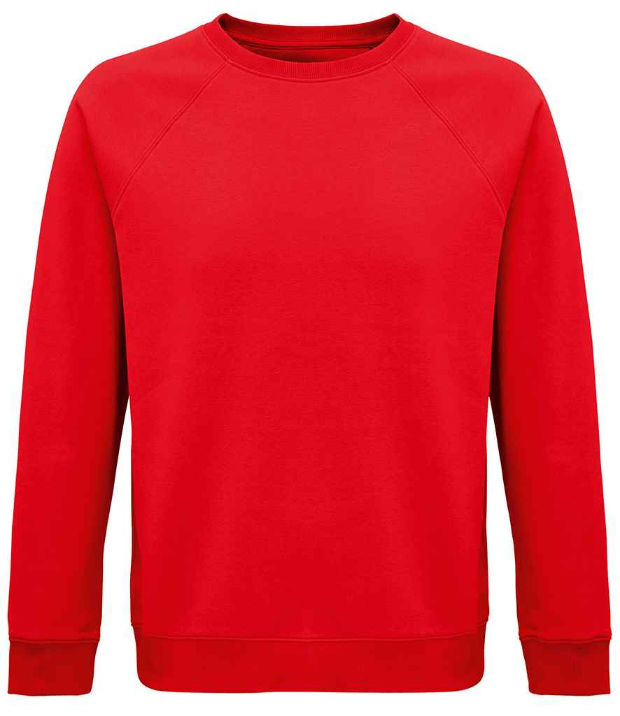 SOL'S Unisex Space Organic Raglan Sweatshirt - Red