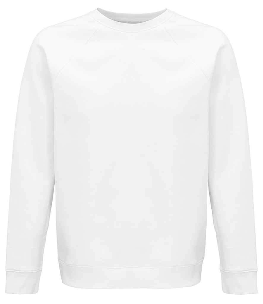 SOL'S Unisex Space Organic Raglan Sweatshirt - White