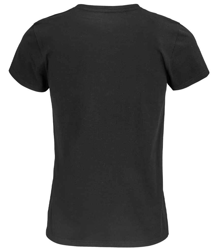 SOL'S Ladies Pioneer Organic T-Shirt - Deep Black