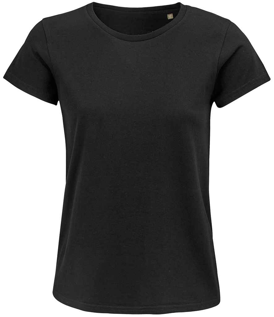 SOL'S Ladies Crusader Organic T-Shirt - Deep Black