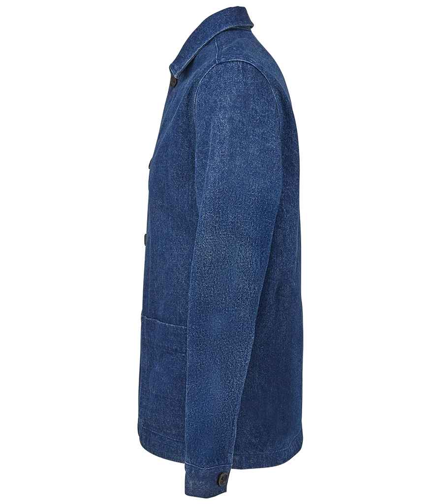 NEOBLU Mael Workwear Utility Jacket - Stonewash Denim